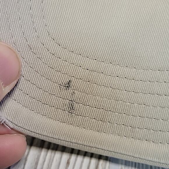 Hybrid Embroidered Hendrix Adjustable Back Hat Brown and Beige - Picture 8 of 9